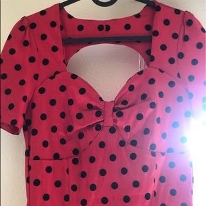 50’s style dotted dress